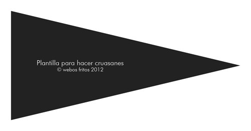 Plantilla para hacer cruasanes
