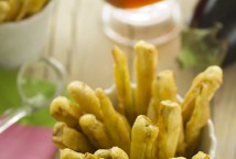 Palitos de berenjena en tempura