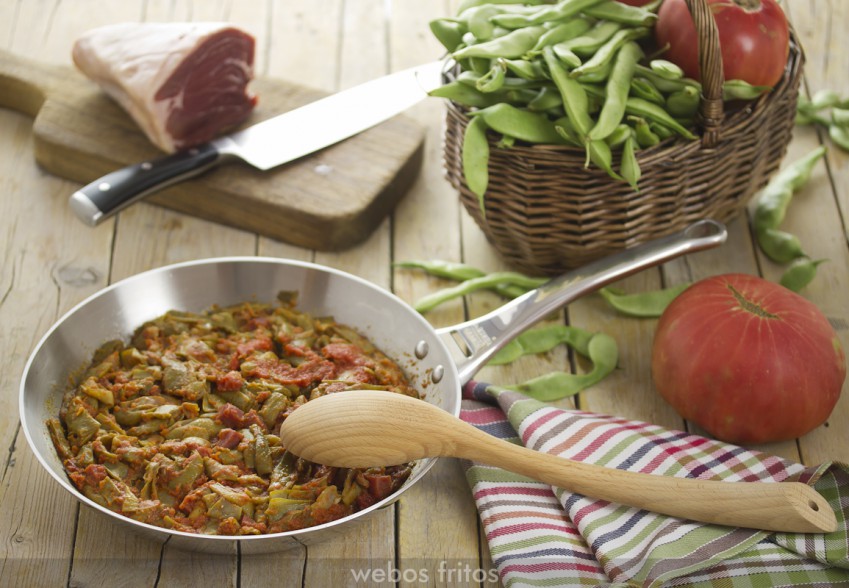 Judías verdes con tomate
