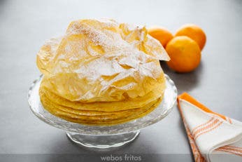 Tarta de crepes de naranja de Michel Guérard