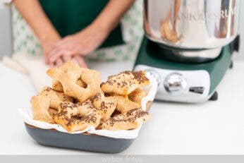 Estrellas de pan con la amasadora Ankarsrum